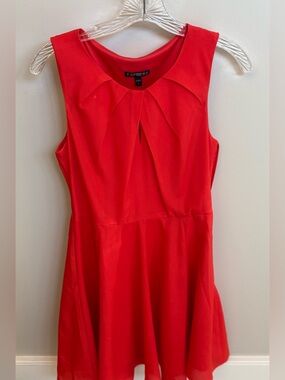 Express Pink Sleeveless Fit & Flare Dress